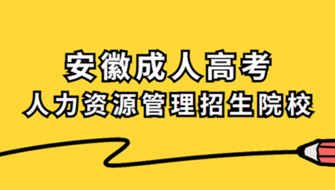 安徽省成人高考有哪些人力資源管理類(lèi)院校？